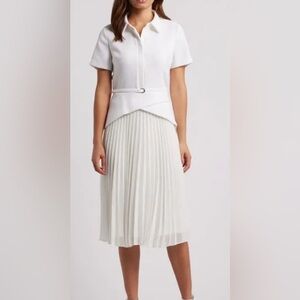 Julia Jordan White Dress – Size 8 – NWT – Original Price $190